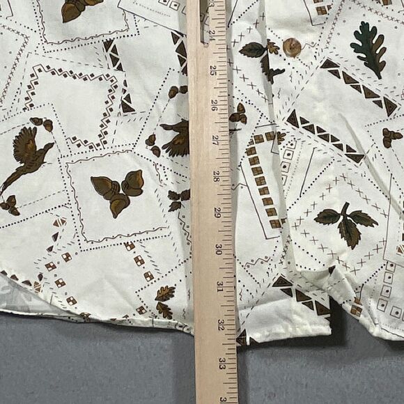 VTG High Sierra Shirt Mens XL White Hunting Long‎ Sleeve All Over Print Fall - Picture 7 of 11